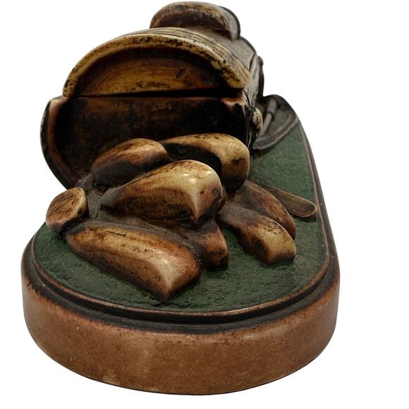 Vintage Golf Pen Holder Desk Organizer Resin Office Decor 10” - Picture 4 of 9